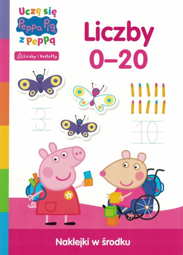Świnka Peppa Uczę się z Peppą 1 Liczby 0-20