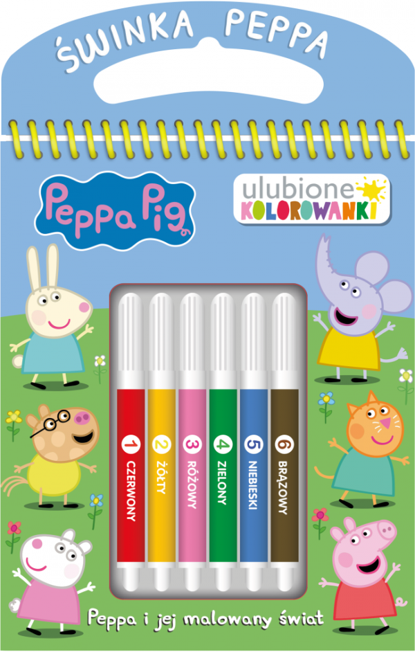  Świnka Peppa Ulubione kolorowanki Peppa i jej malowany świat