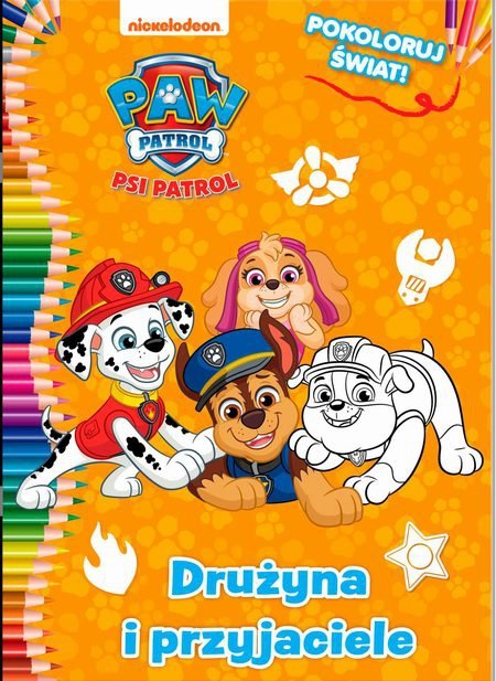 Psi Patrol Pokoloruj świat 6 Drużyna i przyjaciele