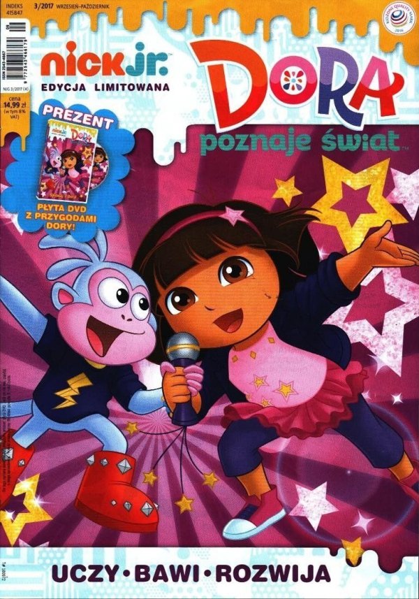 Nick Jr. edycja limitowana 3/2017 + DVD Śpiewaj z Dorą