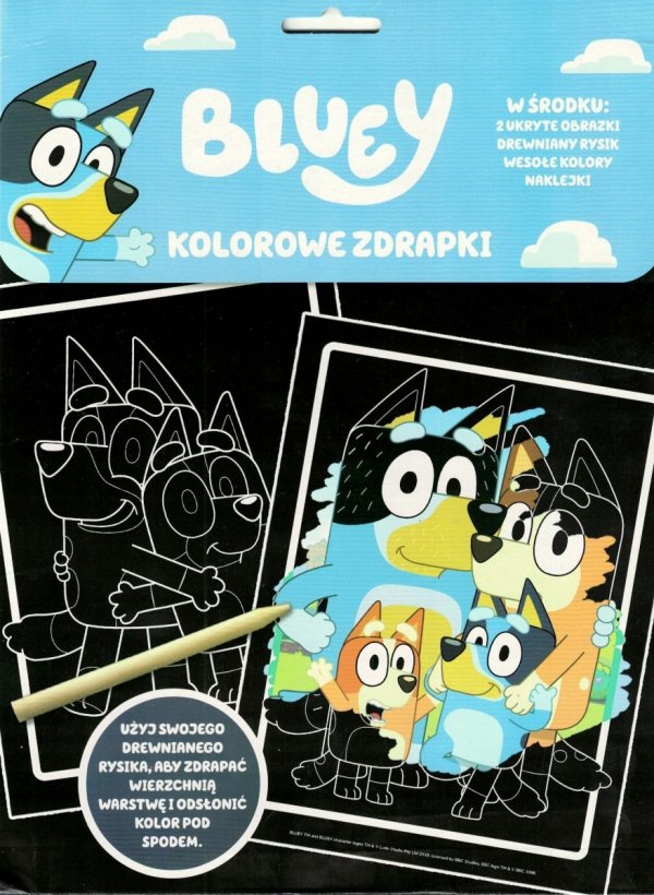 Bluey Kolorowe zdrapki