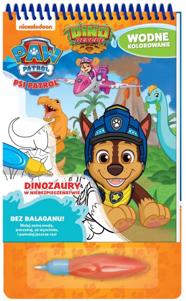 Psi Patrol Wodne kolorowanie 8 Dinozaury w niebezpieczeństwie