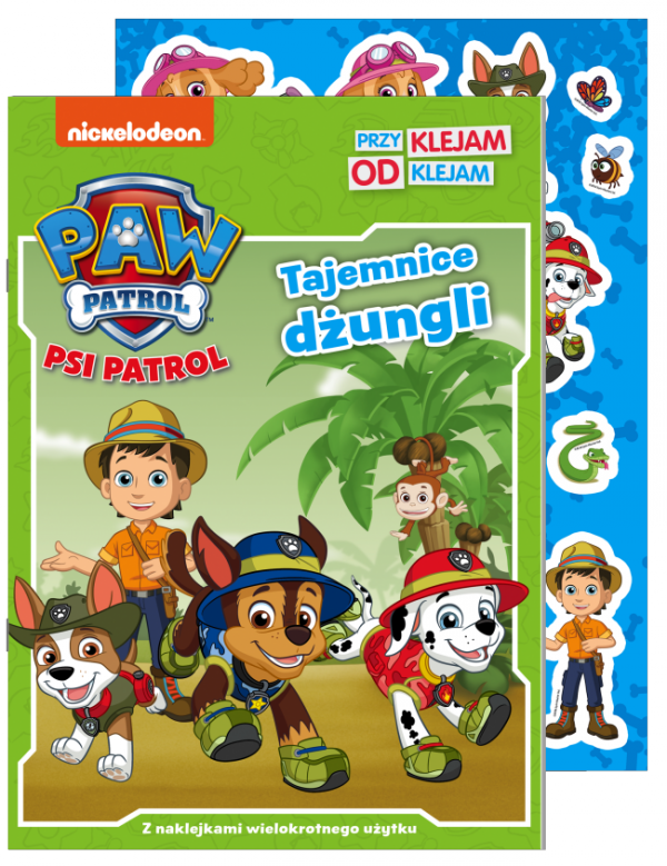 Psi Patrol Przyklejam odklejam 2 Tajemnice dżungli