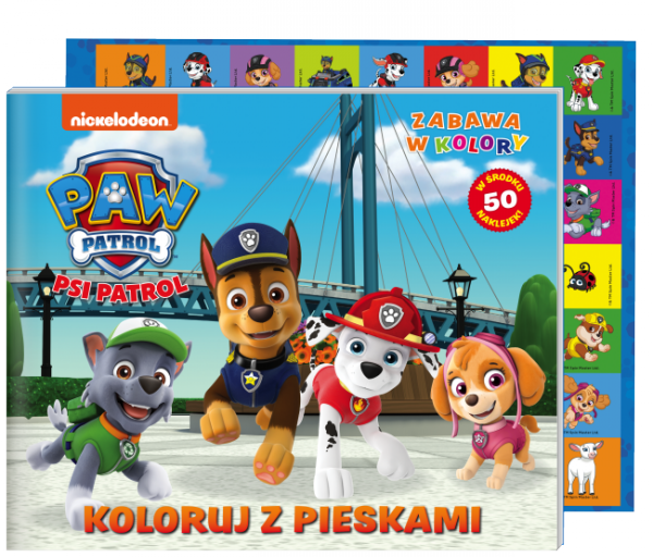 Psi Patrol Zabawa w kolory 5 Koloruj z pieskami