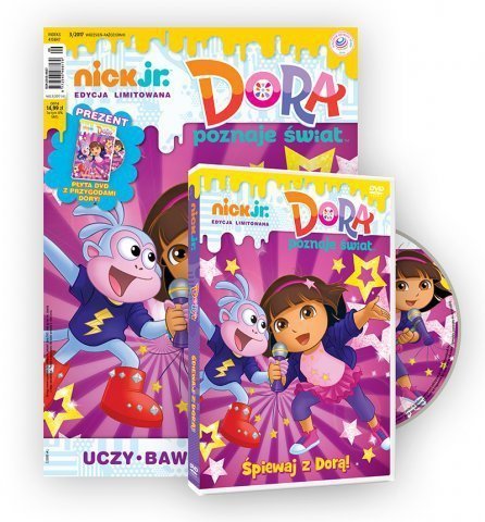 Nick Jr. edycja limitowana 3/2017 + DVD Śpiewaj z Dorą