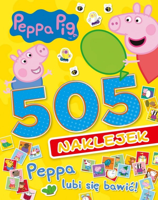 Świnka Peppa 505 naklejek Peppa lubi się bawić!