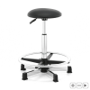 Taboret roboczy - 120 kg - czarny - podnóżek - wysokość 530 - 800 mm FROMM STRACK 10260334 STAR_STOOL_01