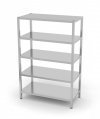 Regał magazynowy, 5 półek pełnych 700 x 600 x 1800 mm POLGAST 335076 335076