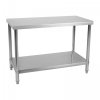 Stół roboczy - 120 x 60 cm - stal nierdzewna ROYAL CATERING 10010495 RCAT-120/60