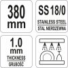 SZPATUŁA KĄTOWA 250MM YATO YG-02415 YG-02415