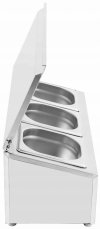 Ekspozytor 3xGN1/6 100mm Szron CHD03AFL 5905440404096