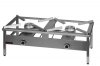 Taboret podgrzewczy gazowy 2-palnikowy  1160x580x440 mm KROMET 000.TG-2 000.TG-2