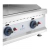 Podwójny grill gazowy - 74,5 x 40 cm - gładki - 2 x 3100 W - gaz ziemny - 0,02 bar ROYAL CATERING 10011917 RC-GGF750