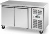 Stół chłodniczy na kółkach - 260 l - 2 komory - 136 x 70 cm - klasa B - stal nierdzewna - Royal Catering 10013275 RCRT-2D280 4062859257277