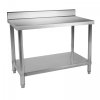 Stół roboczy - stal nierdzewna - 100 x 60 cm - 114 kg - rant ROYAL CATERING 10011595 RCWT-100X60SB