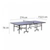 Stół do ping ponga - wewnętrzny - składany - na kółkach GYMREX 10230255 GR-PPT01