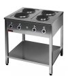 Kuchnia elektryczna na podstawie otwartej 4-płytowa  800x700x850 mm KROMET 000.KE-4M 000.KE-4M