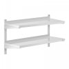 Półka wisząca - 100 x 40 cm - 2 blaty ROYAL CATERING 10011459 RCWR-1000.4