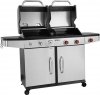 GRILL 2W1, GAZOWY + WĘGLOWY, STAL NIERDZEWNA, 8,2KW YATO YG-20030 