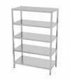Regał magazynowy skręcany, 5 półek pełnych 1000 x 400 x 1800 mm POLGAST 335104SK 335104SK
