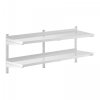 Półka wisząca - 140 cm - 2 blaty ROYAL CATERING 10011461 RCWR-1400.4