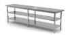 Stół centralny z dwiema półkami 2500 x 800 x 850 mm POLGAST 112258/2-6 112258/2-6