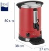 Warnik do wody - 13.5 l - 2500 W - ociekacz - czerwony ROYAL CATERING 10012463 RC-WBDW14CR
