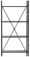 Regał na książki - 28 x 60 x 182 cm - 150 kg - czarny Fromm Starck 10260382 STAR_BC_11 