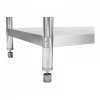 Stół roboczy - stal nierdzewna - 200 x 60 cm - 160 kg - rant ROYAL CATERING 10011400  RCWT-200X60EB