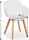 Krzesło - białe - 2 szt. FROMM STARCK STAR_SEAT_17 10260143 4062859000385