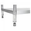Stół roboczy - 120 x 60 cm - stal nierdzewna - rant ROYAL CATERING 10010490 RCAT-120/60-S