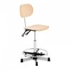 Krzesło robocze - 120 kg - drewno, chromowane elementy - podnóżek - wysokość 550 - 800 mm FROMM STRACK 10260341 STAR_CHAIR_13