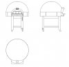 Piec do pizzy neapolitańskiej | 9x33cm | 500 °C | AUGUSTO 9 E