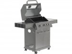GRILL GAZOWY 3+1 STAL NIERDZEWNA 11,5KW, Z SZYBĄ YATO YG-20015