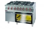 Kuchnia gazowa z piekarnikiem elektrycznym  1200x700x900 mm KROMET 700.KG-6/PE-2/SD 700.KG-6/PE-2/SD