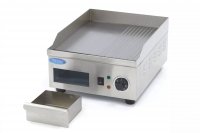 Płyta grillowa gładka i ryflowana 36 cm z tacką ociekową 2000W Maxima 09365160 