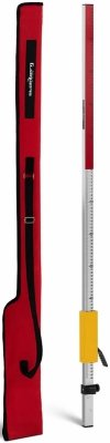 Łata niwelacyjna - 2,4 m - 2 skale (mm/cm) - aluminium - z suwakiem Steinberg 10030596 SBS-NL-240PLUS 