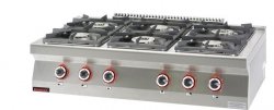 Kuchnia gazowa /6 palników/  1200x700x280 mm KROMET 700.KG-6 700.KG-6