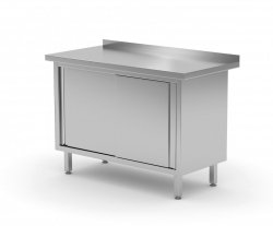 Stół przyścienny szafka z drzwiami suwanymi 900 x 700 x 850 mm POLGAST 127097 127097