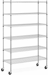 Regał metalowy - 120 x 45 x 190 cm - 90 kg - 4 kółka - Royal Catering RCMR-1800P49 10012531 4062859074331