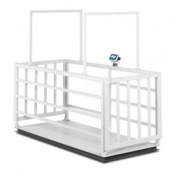 Waga inwentarska - skalibrowana - 3000 kg/1000 g - klatka dla zwierząt - LCD TEM 10200111 AEK+C110X2403000-4LC-CHK
