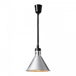 Lampa grzewcza do potraw - srebrna - 27.5 x 27.5 x 31 cm ROYAL CATERING 10012264 RC-SHSFL09