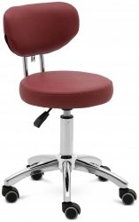 Krzesło kosmetyczne 46-60cm PHYSA 10040654 ASCONA BURGUNDY