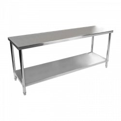 Stół roboczy - 200 x 60 cm - stal nierdzewna ROYAL CATERING 10010494 RCAT-200/60