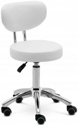 Krzesło kosmetyczne 46-60cm PHYSA 10040657 ASCONA WHITE