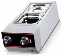 Profesjonalny podgrzewacz do czekolady 1kW 2x GN 1/6 Hurakan HKN-CHM02