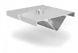 Okap centralny skośny POL-750 POLGAST POL-750 3400x1600