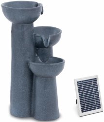 Fontanna ogrodowa solarna 3 misy na kolumnach Hilvert HT-SF-108 10090519 4062859177575