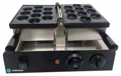 Profesjonalna gofrownica 1,4 kW kształt orzecha HURAKAN HKN-GES230