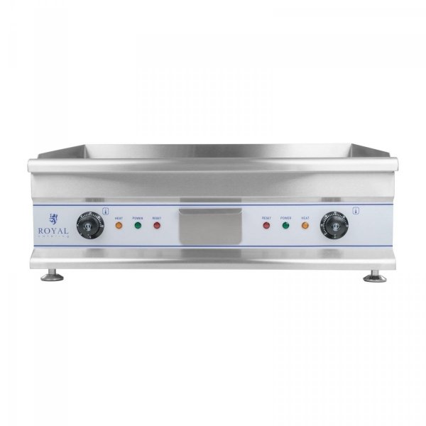 Płyta grillowa - 75 cm - ryflowana - 2 x 3200 W ROYAL CATERING 10010064 RCG 75G